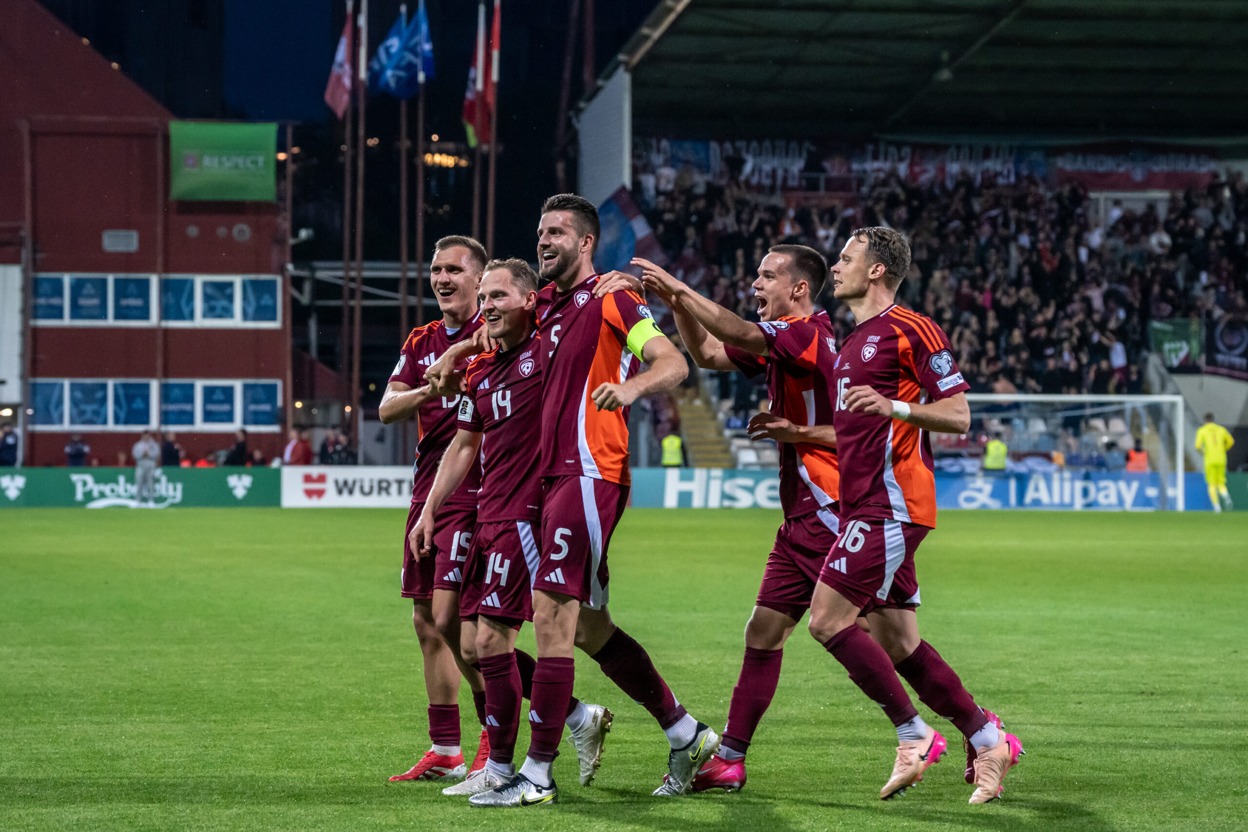 Černomordijs scores at both ends as Latvia and Albania draw again - Baltic  Football News
